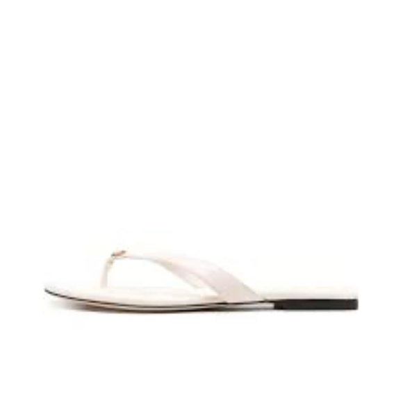 NIB TORY BURCH Classic Flip Flops Flat Sandals in ivory leather - Picture 5 of 5